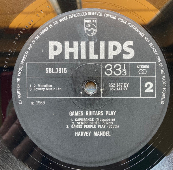 Harvey Mandel : Games Guitars Play (LP, Album)