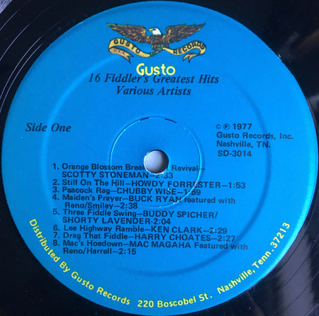 Various : 16 Fiddler's Greatest Hits (LP, Comp)