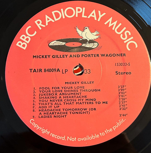 Mickey Gilley ,& Porter Wagoner : Mickey Gilley And Porter Wagoner (LP, Album)