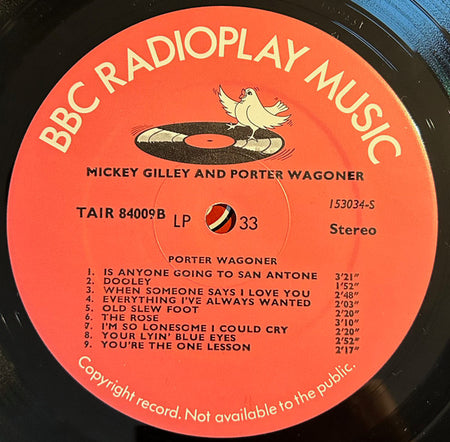 Mickey Gilley ,& Porter Wagoner : Mickey Gilley And Porter Wagoner (LP, Album)