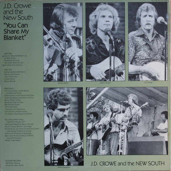 J.D. Crowe And The New South* : You Can Share My Blanket (LP, Album)
