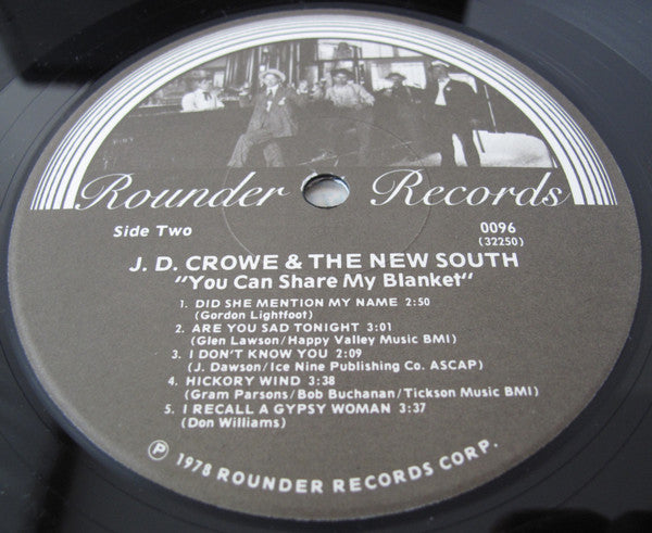 J.D. Crowe And The New South* : You Can Share My Blanket (LP, Album)
