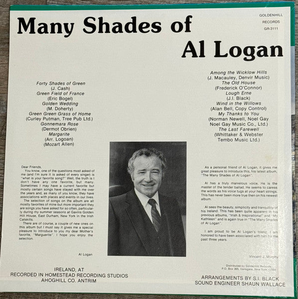 Al Logan : Many Shades Of Al Logan (LP)