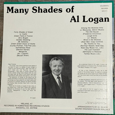 Al Logan : Many Shades Of Al Logan (LP)