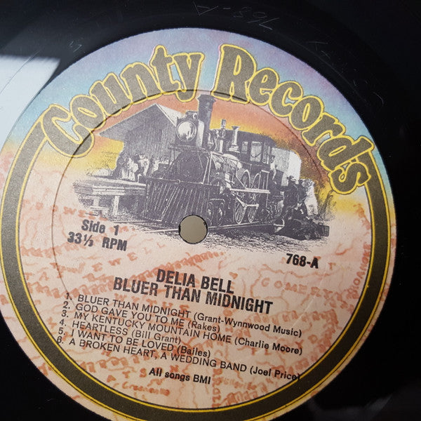 Delia Bell : Bluer Than Midnight (LP, Album)