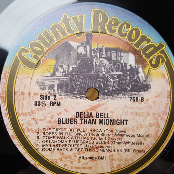 Delia Bell : Bluer Than Midnight (LP, Album)