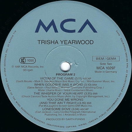 Trisha Yearwood : Trisha Yearwood (LP, Album)