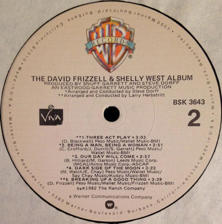 David Frizzell & Shelly West : The David Frizzell And Shelly West Album (LP, Jac)