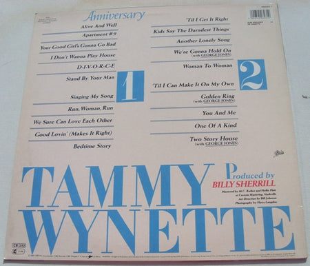 Tammy Wynette : Anniversary: Twenty Years Of Hits (LP, Comp)