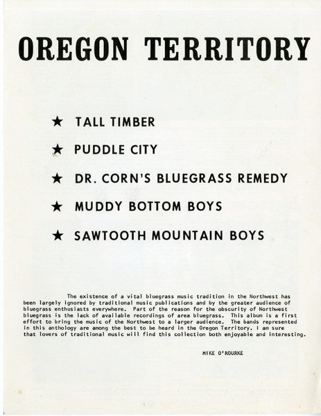 Various : Oregon Territory (LP, Album)