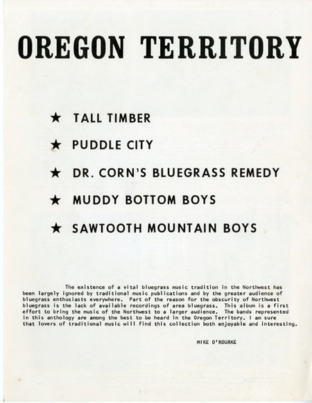 Various : Oregon Territory (LP, Album)
