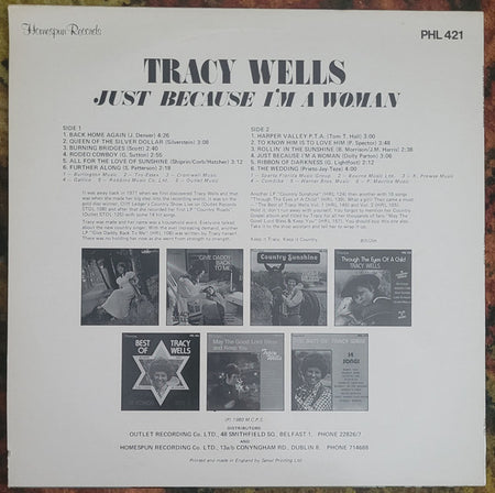 Tracy Wells : Just Because I'm A Woman (LP, Album)