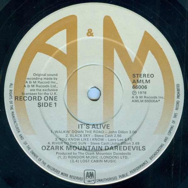 The Ozark Mountain Daredevils : It's Alive (2xLP, Album, Gat)
