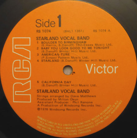 Starland Vocal Band : Starland Vocal Band (LP, Album)