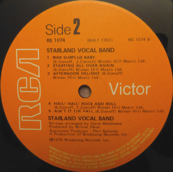 Starland Vocal Band : Starland Vocal Band (LP, Album)