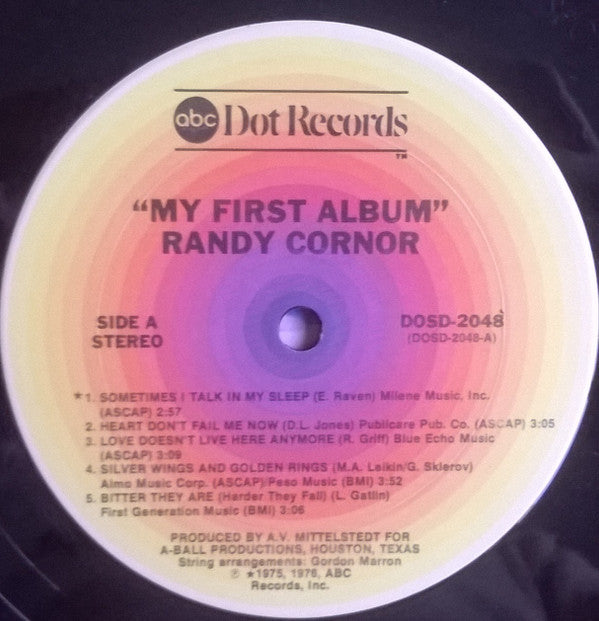 Randy Cornor : My First Album (LP, Album)