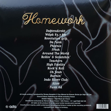 Daft Punk : Homework (2xLP, Album, RE, RP)