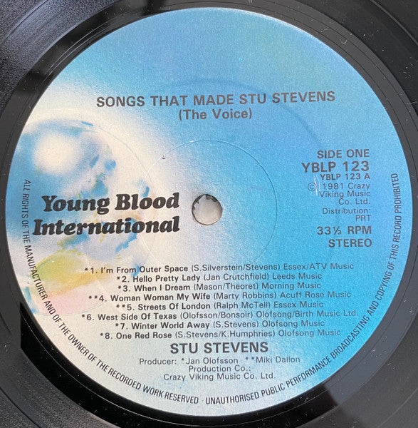Stu Stevens : The Songs That Made...Stu Stevens (The Voice) (LP, Comp)