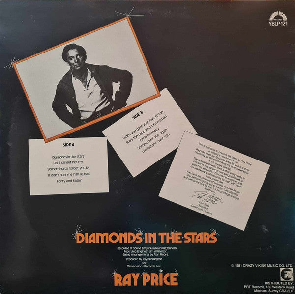 Ray Price : Diamonds In The Stars (LP, Album)