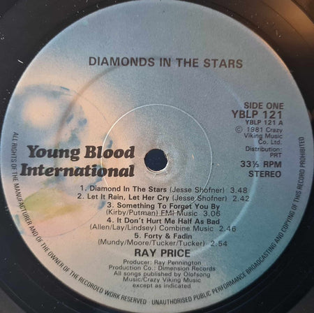 Ray Price : Diamonds In The Stars (LP, Album)