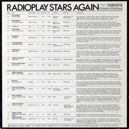 Various : Radioplay Stars Again (LP, Comp)