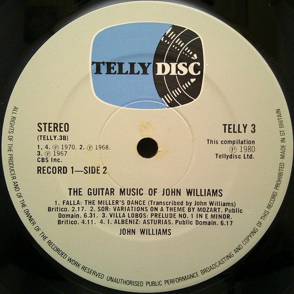 John Williams (7) : The Guitar Music Of John Williams (2xLP, Comp)