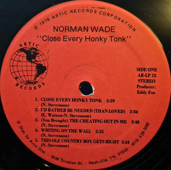 Norman Wade : Close Every Honky Tonk (LP, Album)