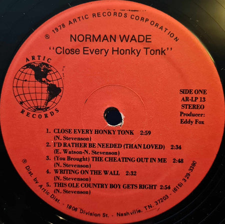Norman Wade : Close Every Honky Tonk (LP, Album)