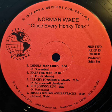 Norman Wade : Close Every Honky Tonk (LP, Album)