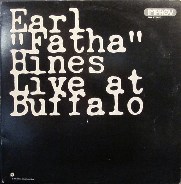 Earl Hines : Live At Buffalo (LP, Album, San)