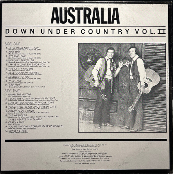Australia (7) : Down Under Country Vol 2 (LP, Album, M/Print)