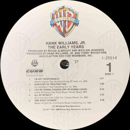 Hank Williams Jr. : The Early Years (2xLP, Comp, All)