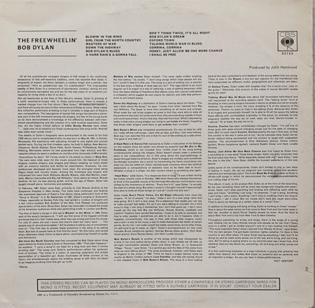 Bob Dylan : The Freewheelin' Bob Dylan (LP, Album, Sun)