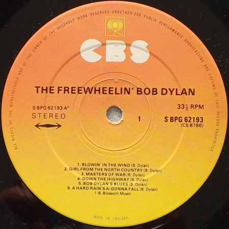 Bob Dylan : The Freewheelin' Bob Dylan (LP, Album, Sun)