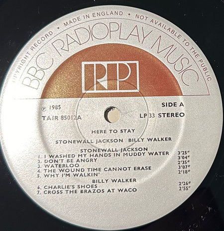 Stonewall Jackson, Billy Walker, Ferlin Husky : Here To Stay (LP, Comp)