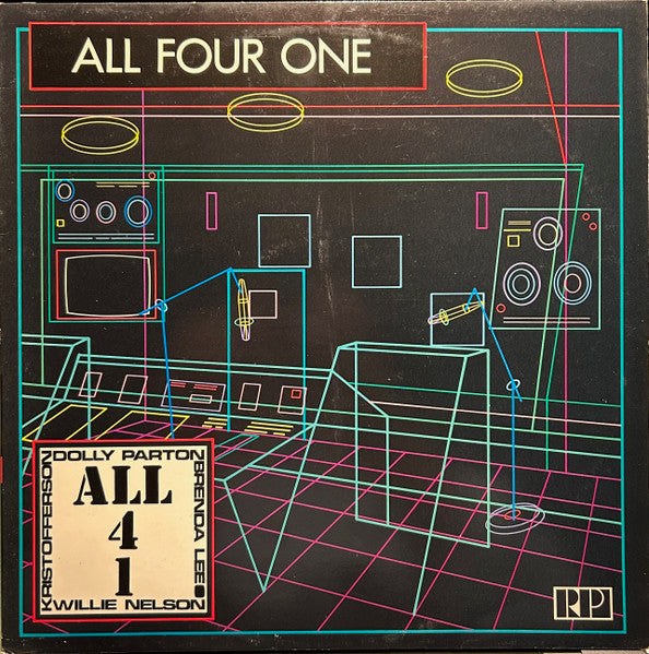 Willie Nelson, Dolly Parton, Brenda Lee, Kris Kristofferson : All Four One  (LP, Comp)