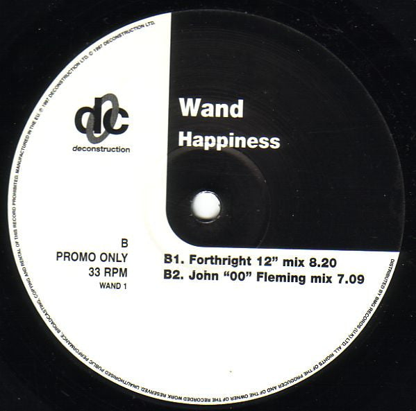 Wand : Happiness (12", Promo)