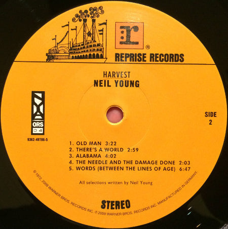 Neil Young : Harvest (LP, Album, RE, 180)