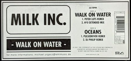 Milk Inc. : Walk On Water (12")