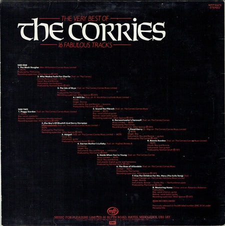 The Corries : The Very Best Of The Corries (LP, Comp, RE, RP)