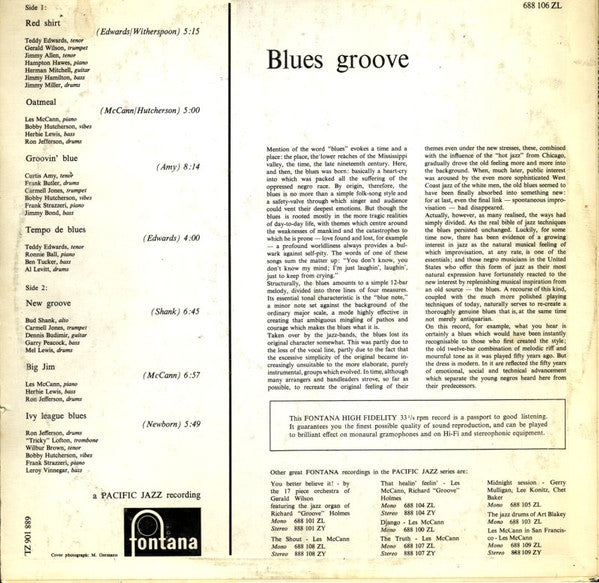 Various : Blues Groove (LP, Comp, Mono)