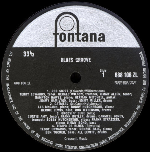 Various : Blues Groove (LP, Comp, Mono)