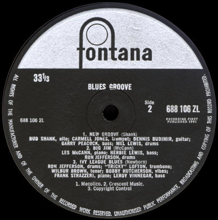 Various : Blues Groove (LP, Comp, Mono)