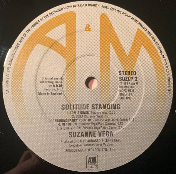 Suzanne Vega : Solitude Standing (LP, Album)
