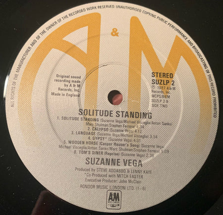 Suzanne Vega : Solitude Standing (LP, Album)