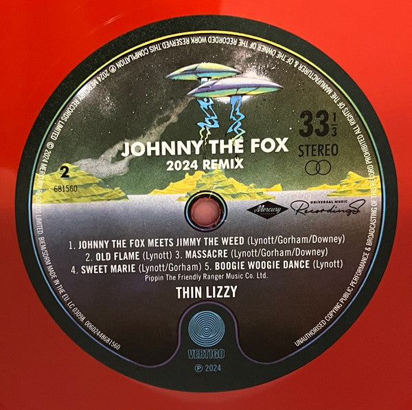 Thin Lizzy : Johnny The Fox (2024 Remix) (LP, Album, Ltd, RE, RM, Red)