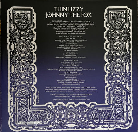 Thin Lizzy : Johnny The Fox (2024 Remix) (LP, Album, Ltd, RE, RM, Red)