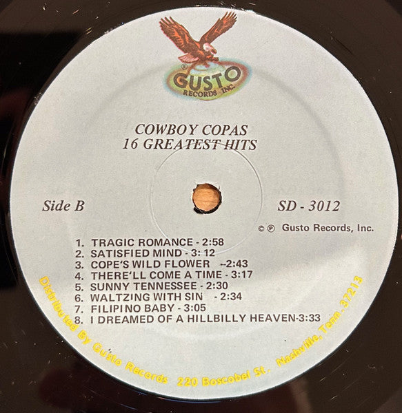 Cowboy Copas : 16 Greatest Hits Of Cowboy Copas (LP, Mono)