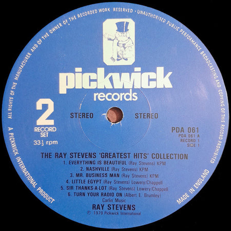 Ray Stevens : The Ray Stevens Greatest Hits Collection (2xLP, Comp)