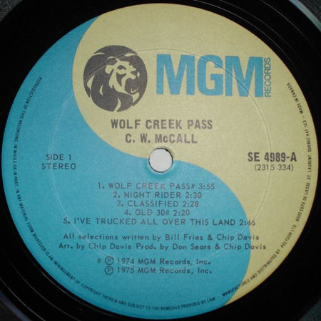 C.W. McCall : Wolf Creek Pass (LP, Album)